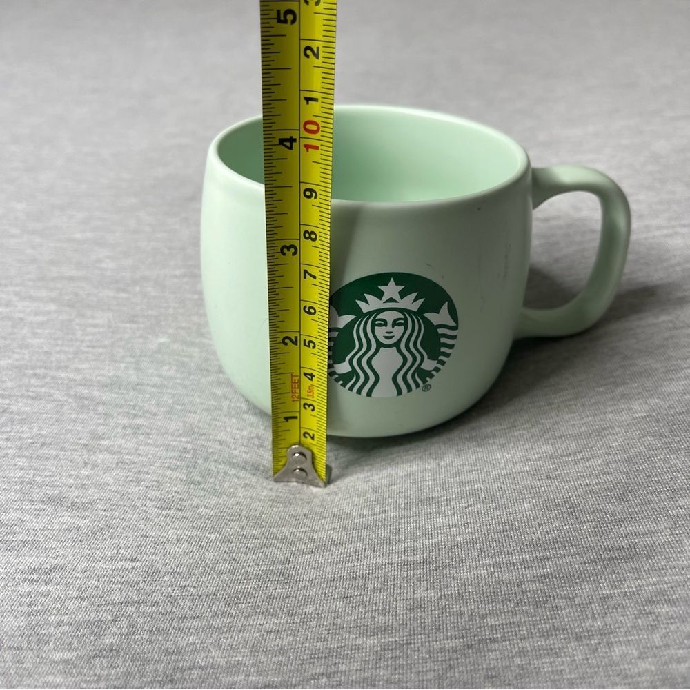 Starbucks Pastel Stoneware Flat Bottom 12 Oz Coffee Mugs 2 PCS. Set - Picture 8 of 14